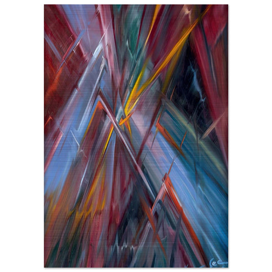 Colorful Flashes - Konrad Zuse Brushed Aluminum Print - 70x100 cm / 28x40 inches | Konrad Zuse Aluminum Print | Konrad Zuse Prints