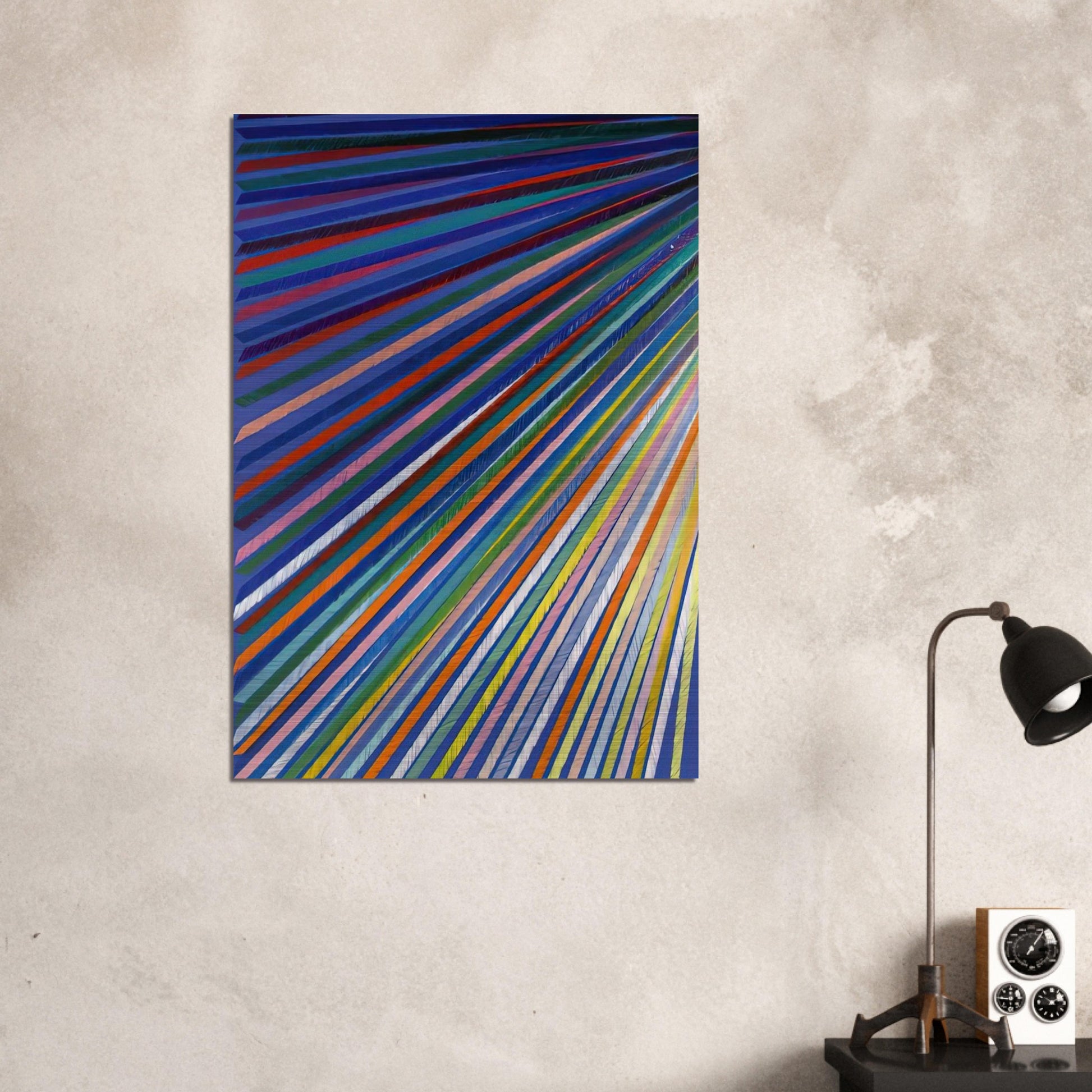 Apex - 1984 - Piero Dorazio Brushed Aluminum Print - 70x100 cm / 28x40 inches | Piero Dorazio Aluminum Print | Piero Dorazio Prints