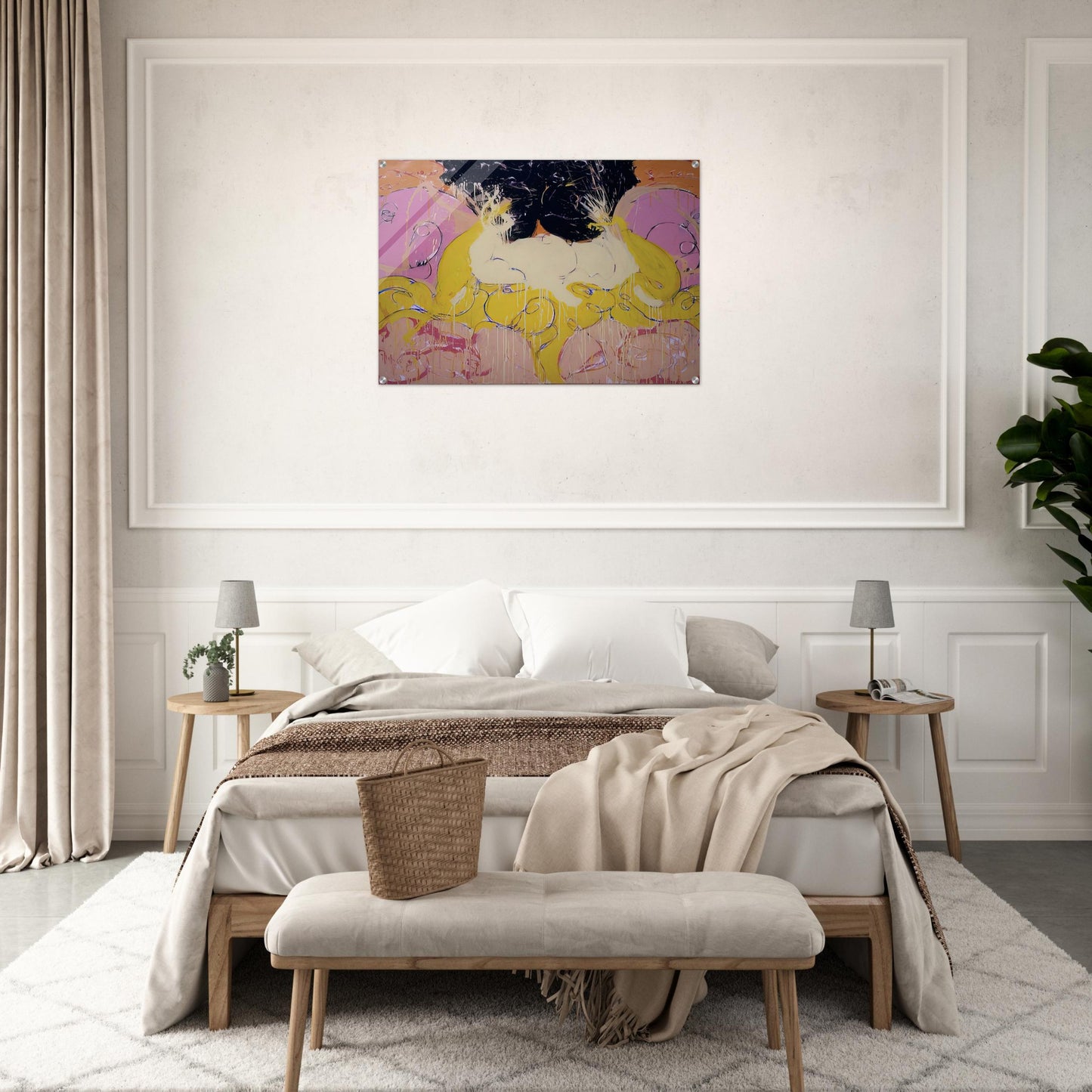 Untitled Drawing #3 - 1984 - Norman Bluhm Acrylic Print - 70x100 cm / 28x40″ inches | Norman Bluhm Wall Art | Norman Bluhm Prints