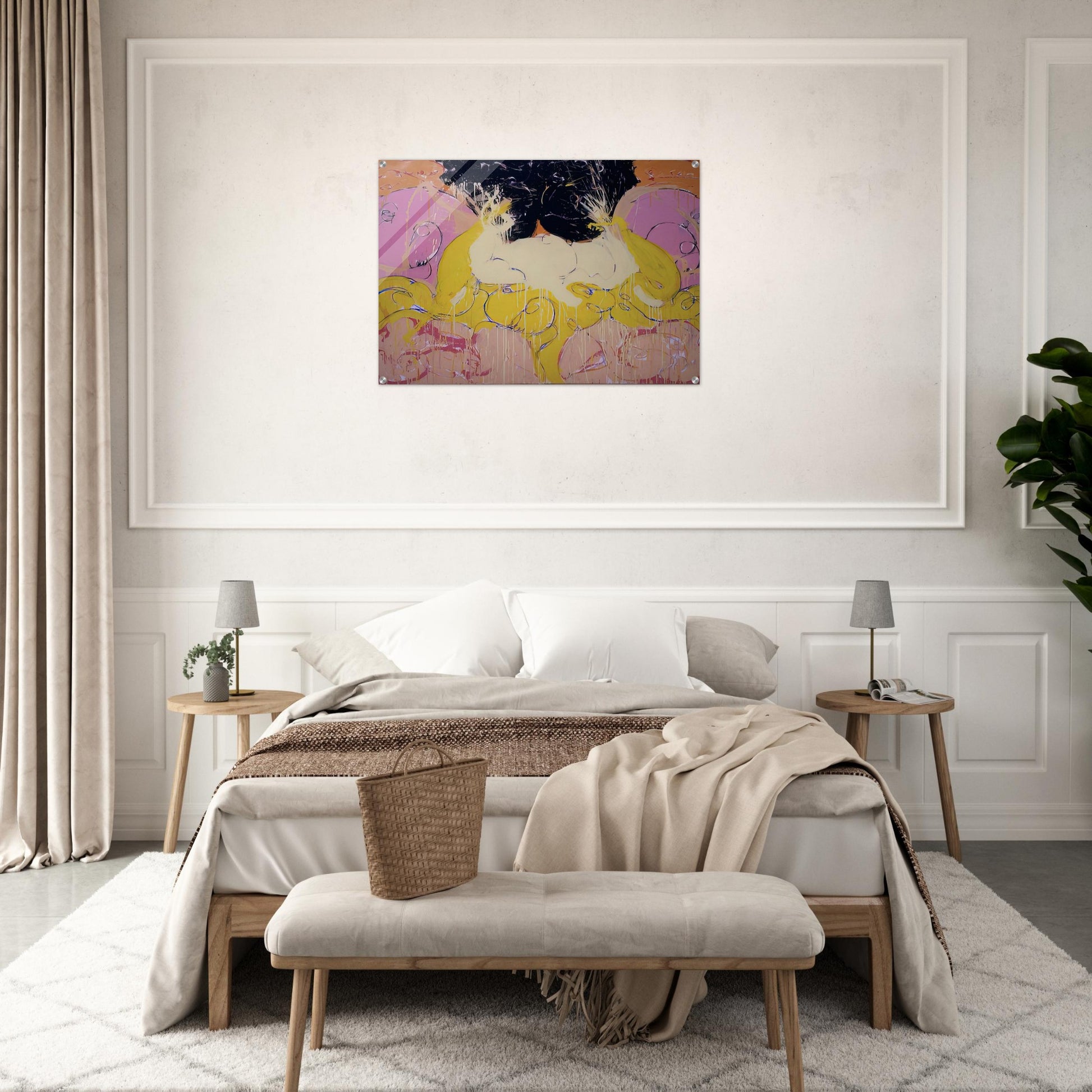 Untitled Drawing #3 - 1984 - Norman Bluhm Acrylic Print - 70x100 cm / 28x40″ inches | Norman Bluhm Wall Art | Norman Bluhm Prints