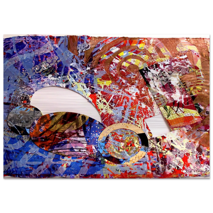 Manet I - Sam Gilliam Brushed Aluminum Print - 70x100 cm / 28x40 inches | Sam Gilliam Aluminum Print | Sam Gilliam Prints
