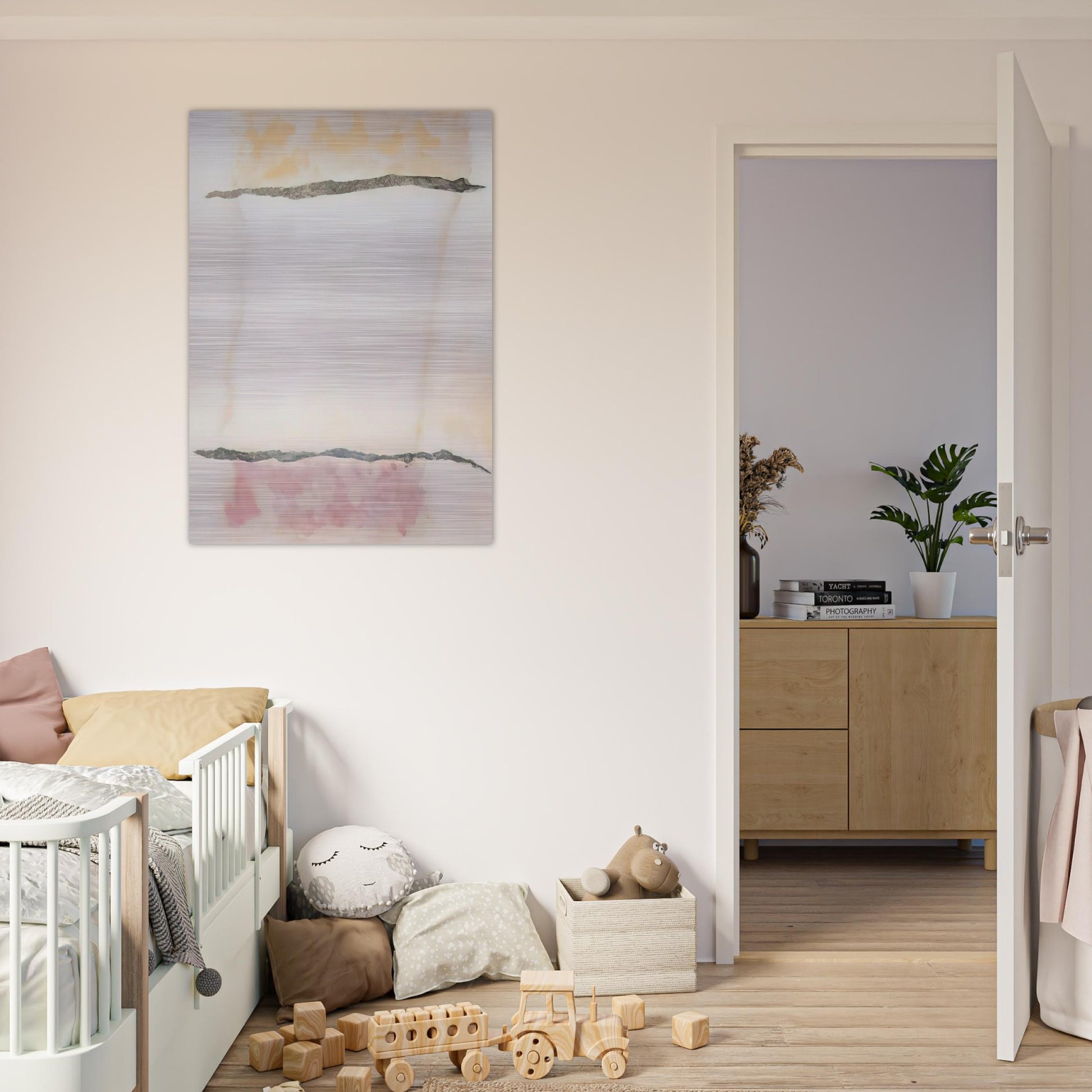 Infinity Field, Lefkada Series #3 - 1978 - Theodoros Stamos Brushed Aluminum Print - 70x100 cm / 28x40 inches | Theodoros Stamos Aluminum Print | Theodoros Stamos Prints