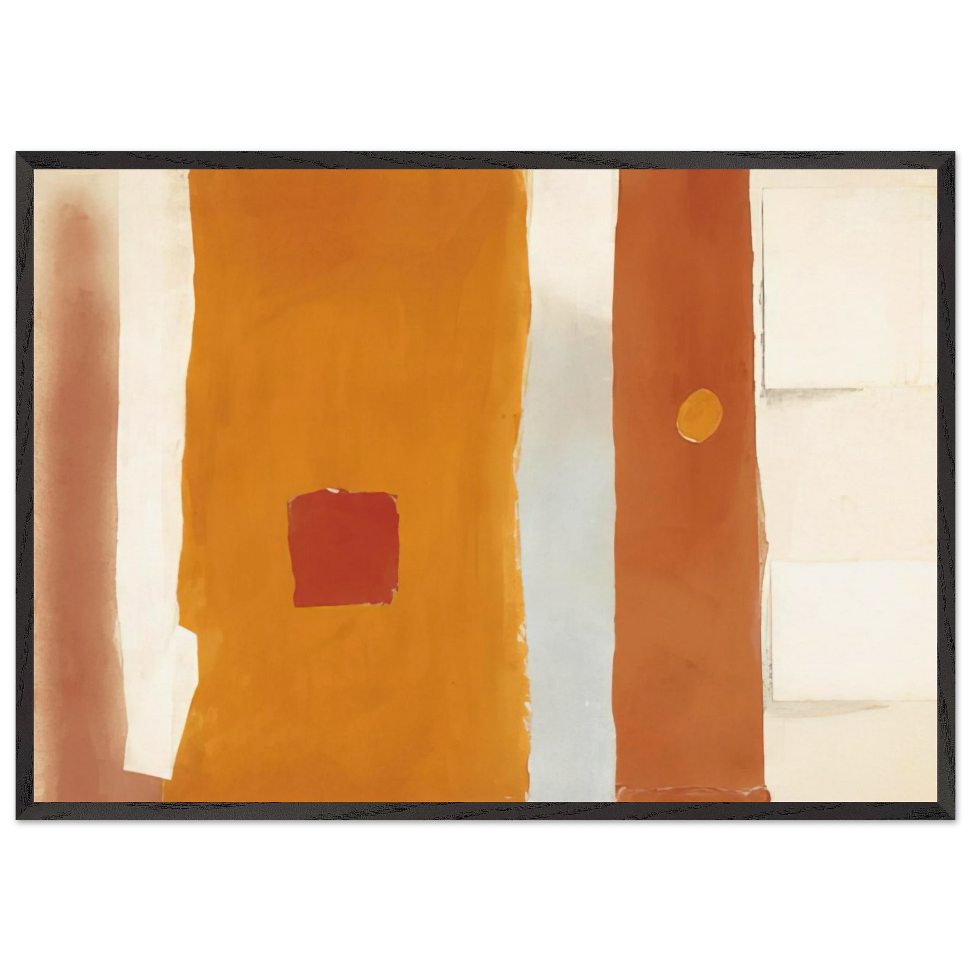 UNTITLED 1982 N3 - Esteban Vicente Framed Art Print – Black Wooden Frame - Default Title - -Framed Art Print