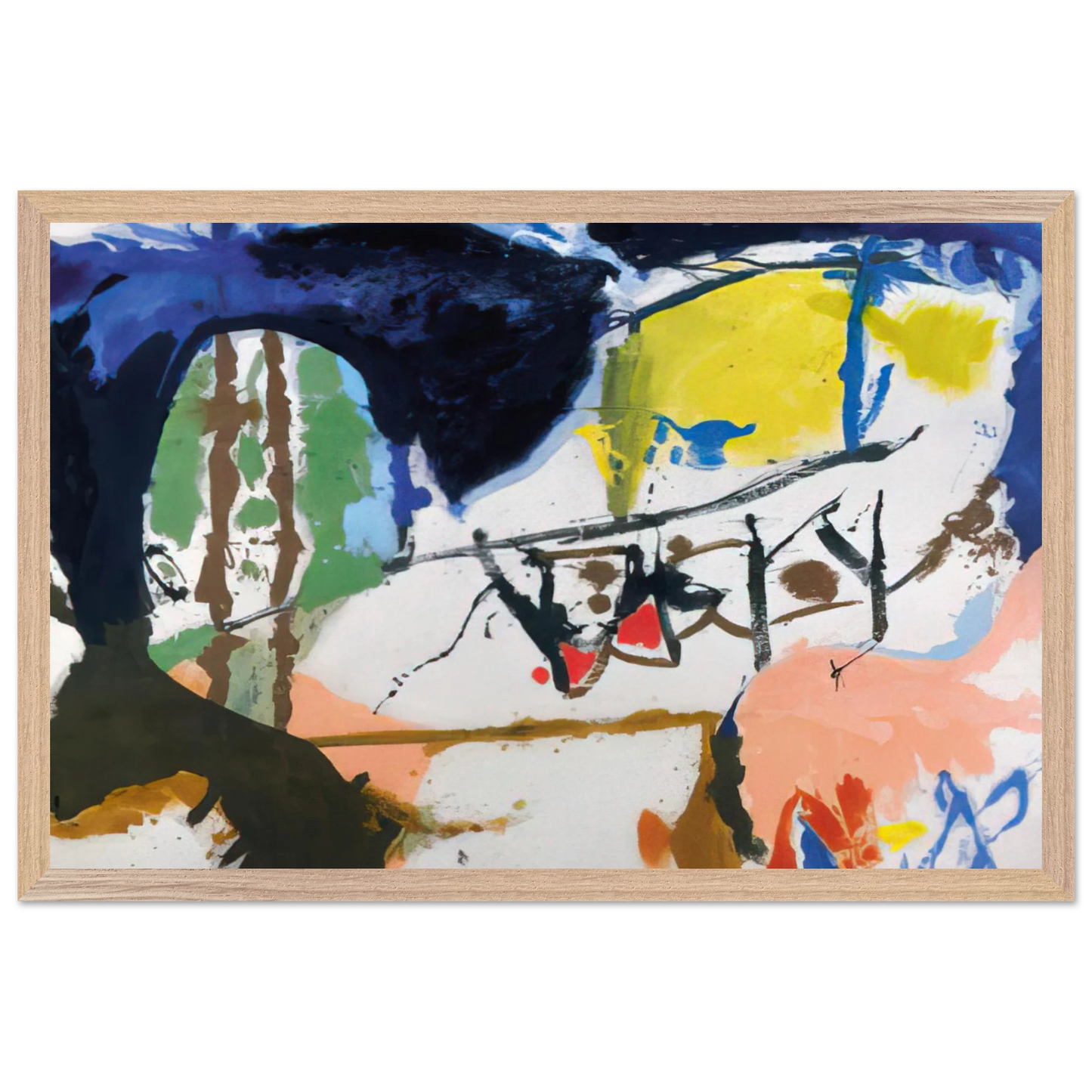 Helen Frankenthaler - Acres - 1959 Wall art - 50x70 cm / 20x28 inches - Fine Art Poster - -