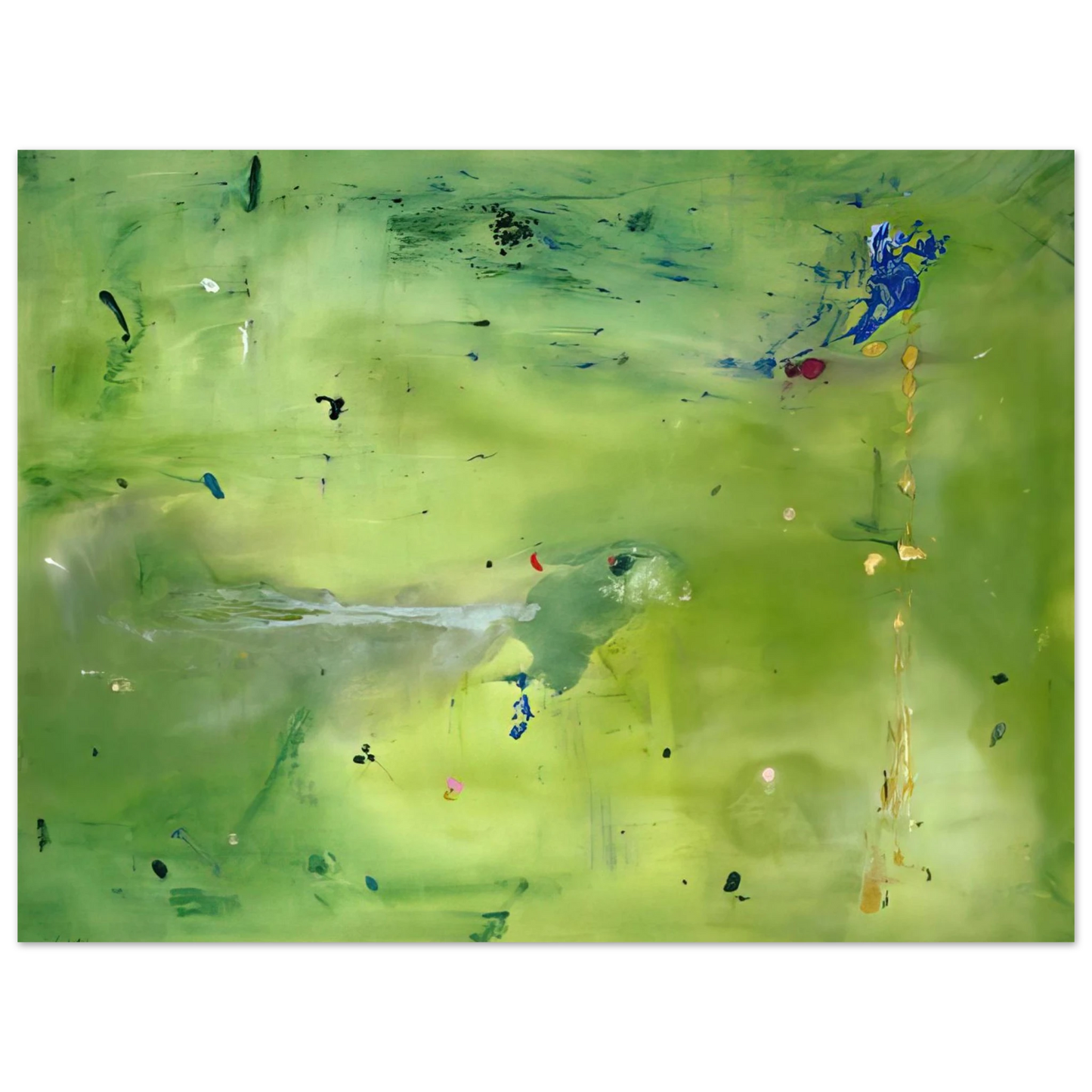 Helen Frankenthaler - A Green Thought in a Green Shade - 1981 Wall art - 21x29.7 cm / 8x12" - Fine Art Poster - -