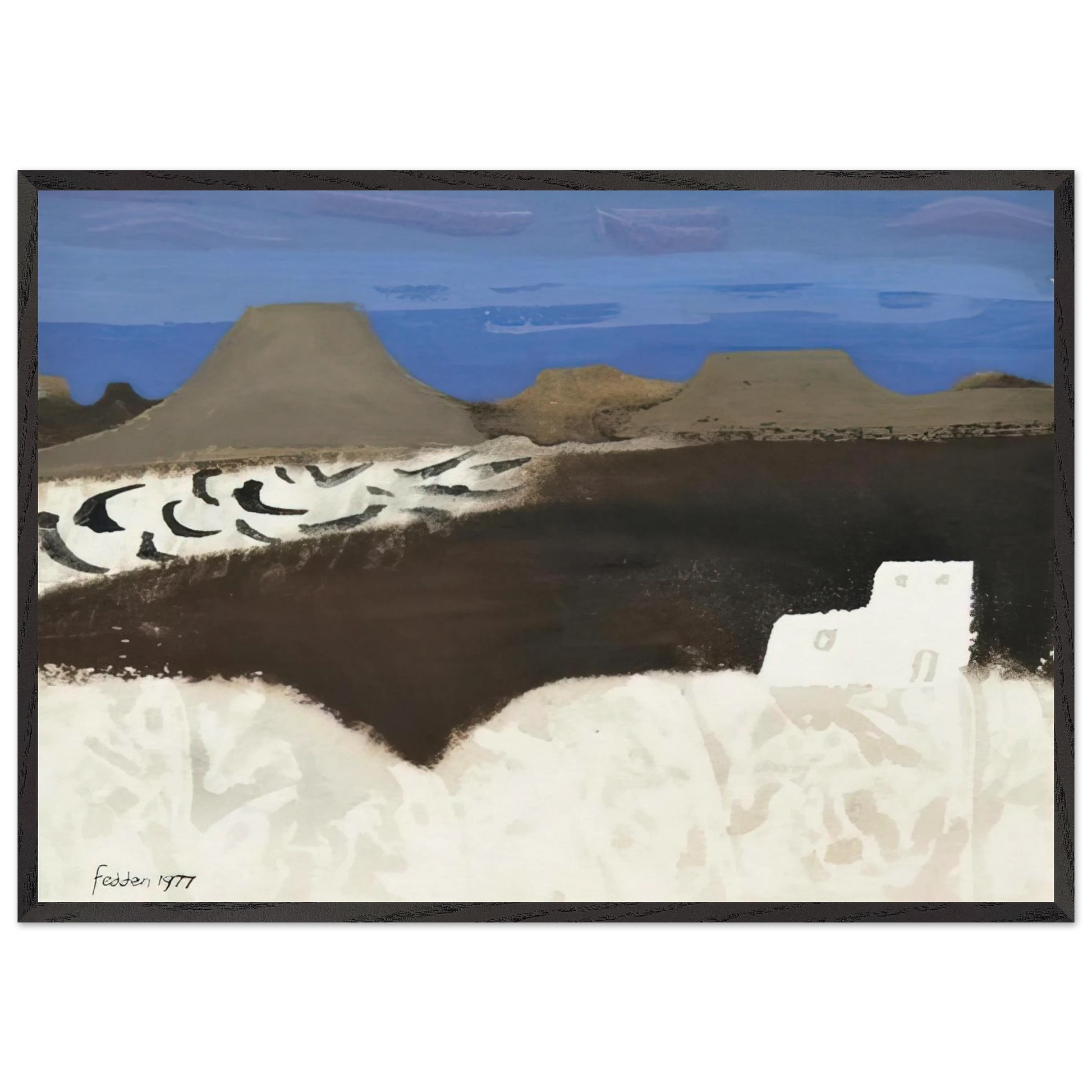 Lanzarote - 1977 - Mary Fedden Framed Art Print – Black Wooden Frame - Default Title - -Framed Art Print