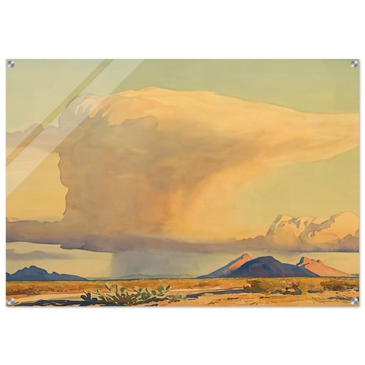 DROUGHT AND DOWNPOUR 1944 - Maynard Dixon Acrylic Print - 70x100 cm / 28x40″ inches | Maynard Dixon Wall Art | Maynard Dixon Prints