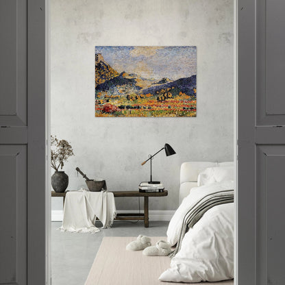 Les Petits, Montagnes Mauresques - Henri-Edmond Cross Brushed Aluminum Print - 70x100 cm / 28x40 inches | Henri-Edmond Cross Aluminum Print | Henri-Edmond Cross Prints