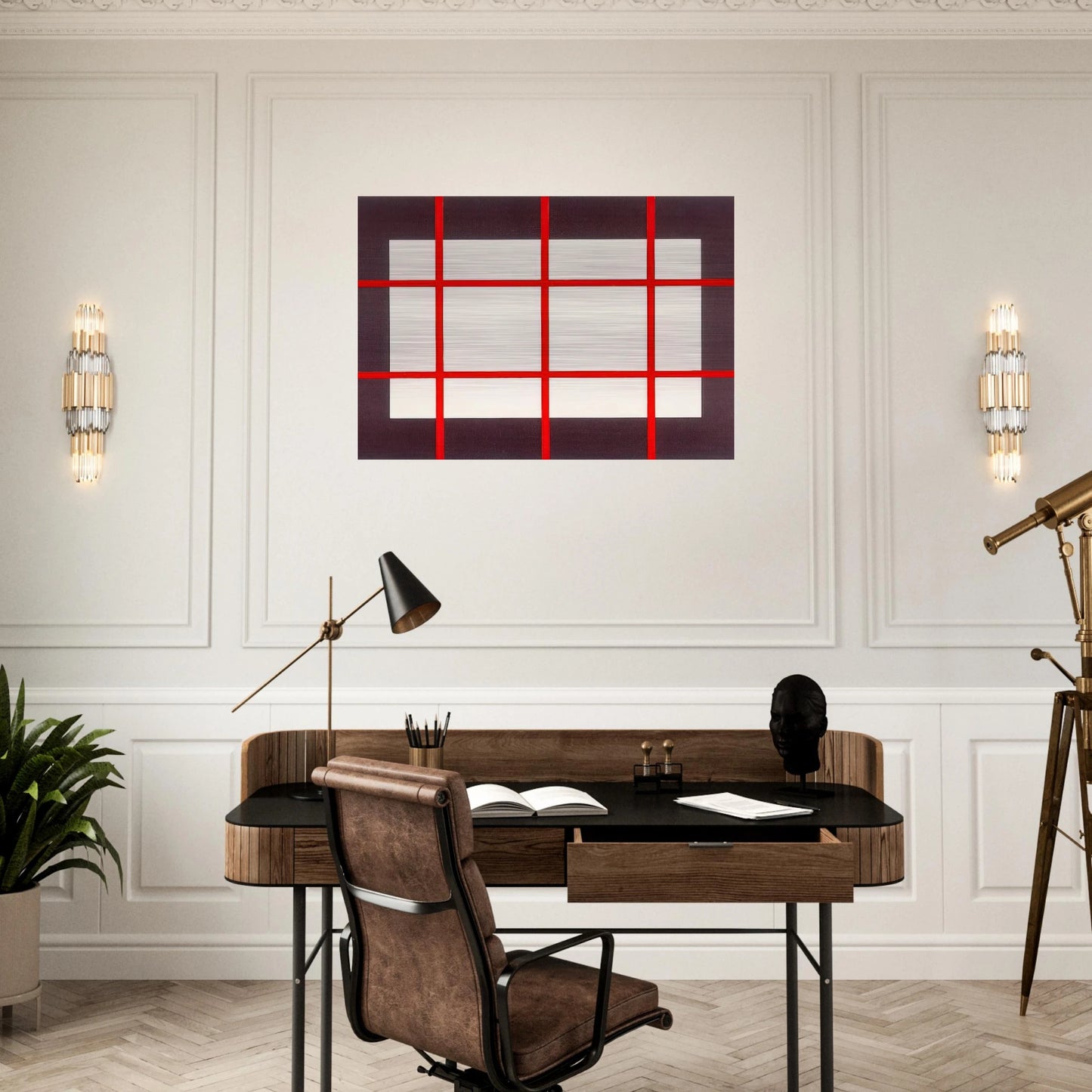 Untitled from Artists Against Torture Portfolio - 1993 - Donald Judd Brushed Aluminum Print - 70x100 cm / 28x40 inches | Donald Judd Aluminum Print | Donald Judd Prints