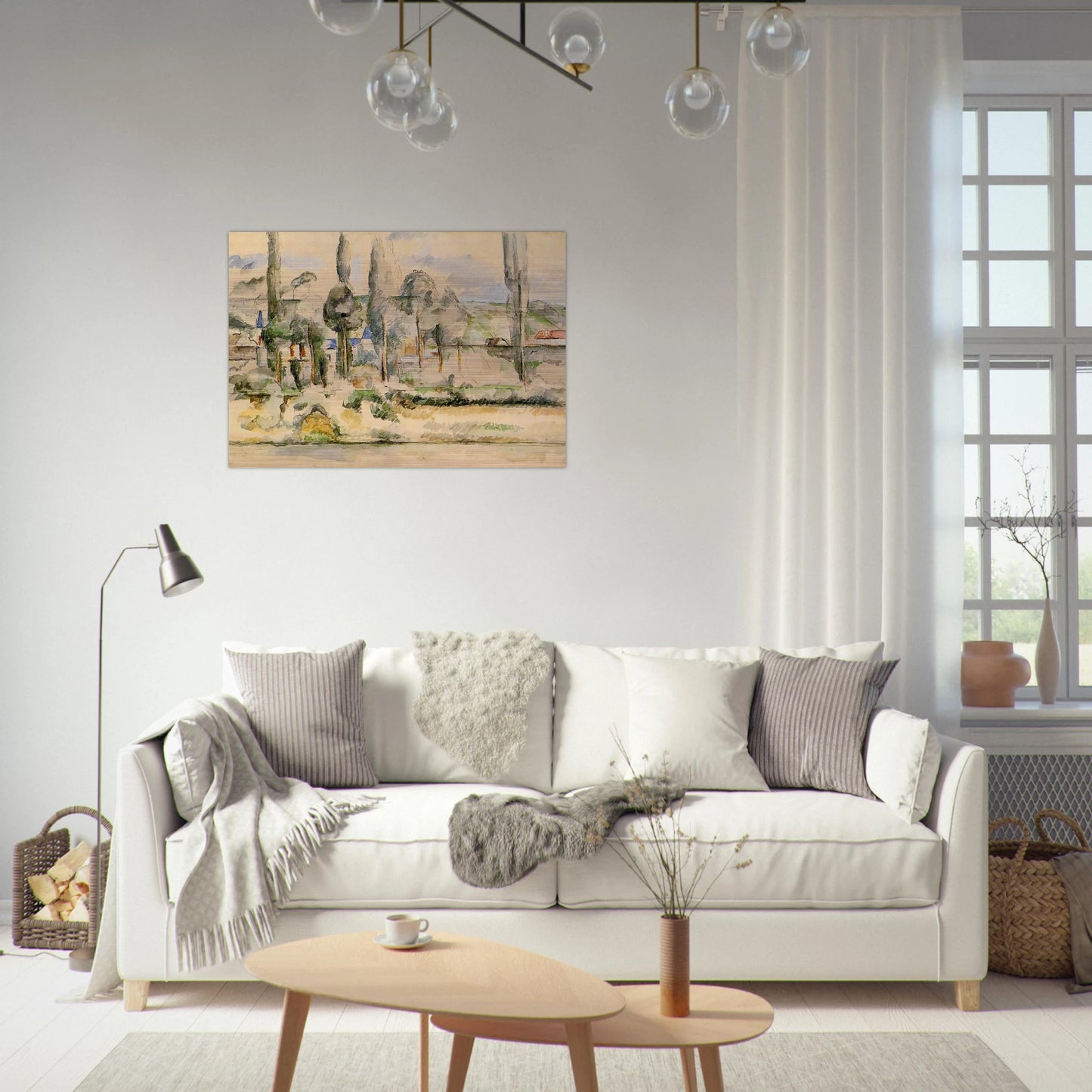 Chateau de Madan - Paul Cézanne Brushed Aluminum Print - 70x100 cm / 28x40 inches | Paul Cézanne Aluminum Print | Paul Cézanne Prints