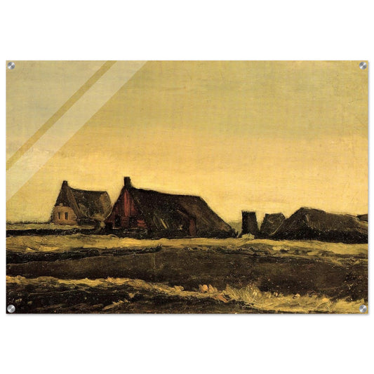 Cottages - Vincent van Gogh Acrylic Print - 70x100 cm / 28x40″ inches