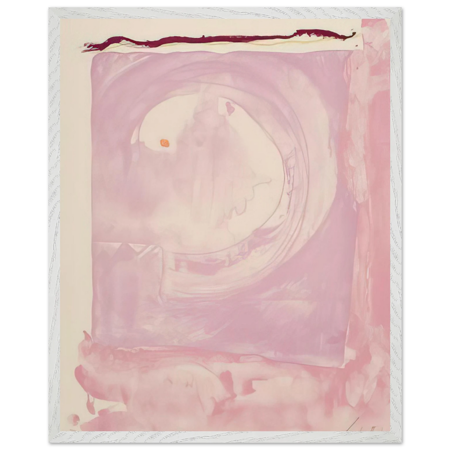 Helen Frankenthaler - Reflections IX - 1995 Wall art - A3 (29.7 x 42  cm) - Premium Wooden Framed Poster With Fine Art Paper - Wood frame