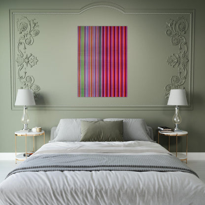 Red Baron - 1966 - Gene Davis Brushed Aluminum Print - 70x100 cm / 28x40 inches | Gene Davis Aluminum Print | Gene Davis Prints