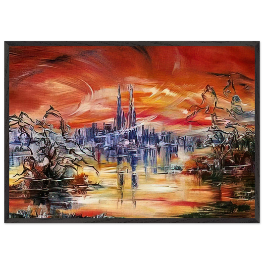 Untitled - 1981 N2 - Konrad Zuse Framed Art Print – Black Wooden Frame - Default Title - -Framed Art Print