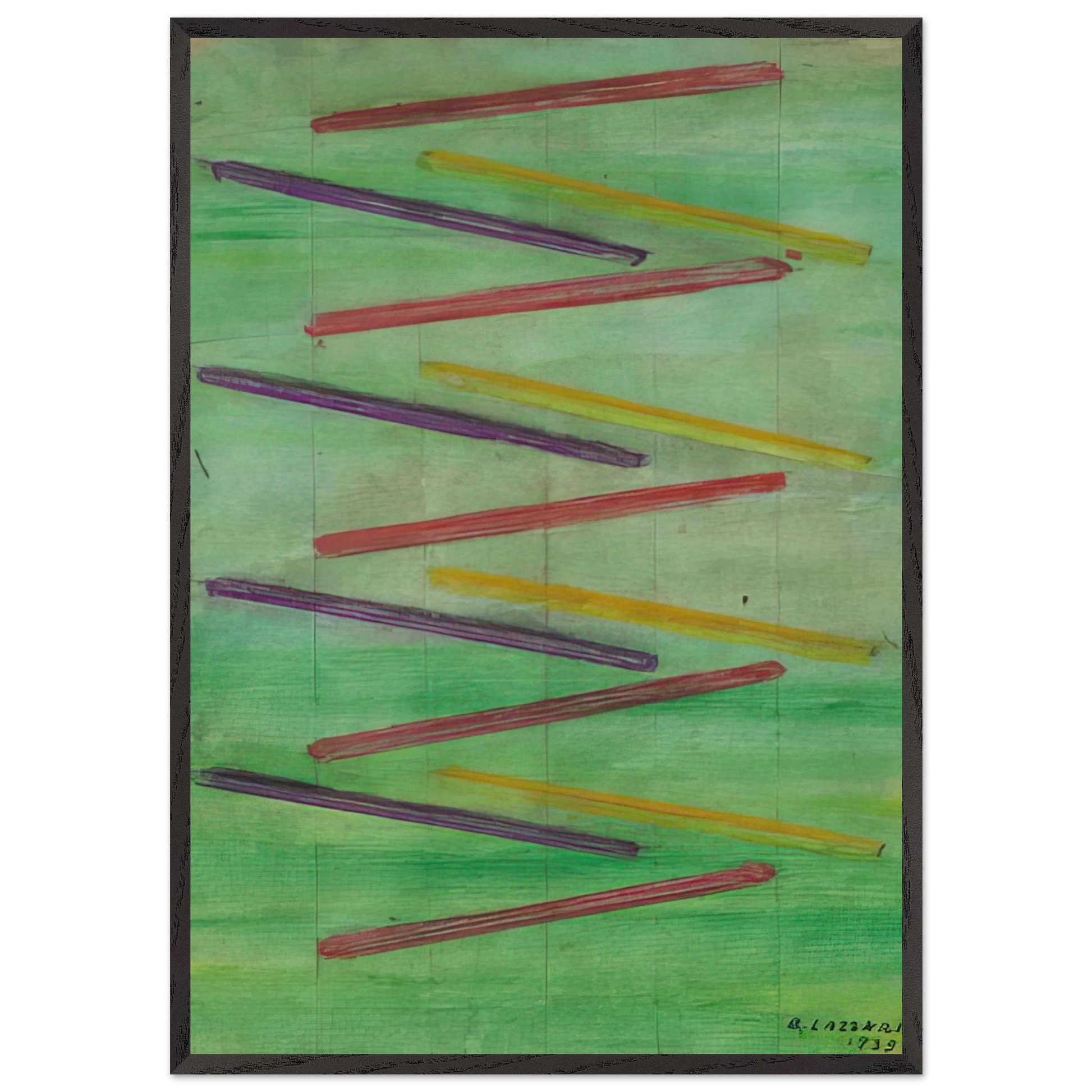 Senza titolo - 1939 - Bice Lazzari Framed Art Print – Black Wooden Frame - Default Title - -Framed Art Print