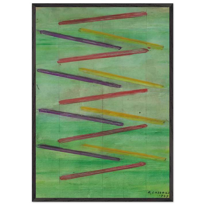 Senza titolo - 1939 - Bice Lazzari 70x100 cm / 28x40 inches Framed Art Print – Black Wooden Frame