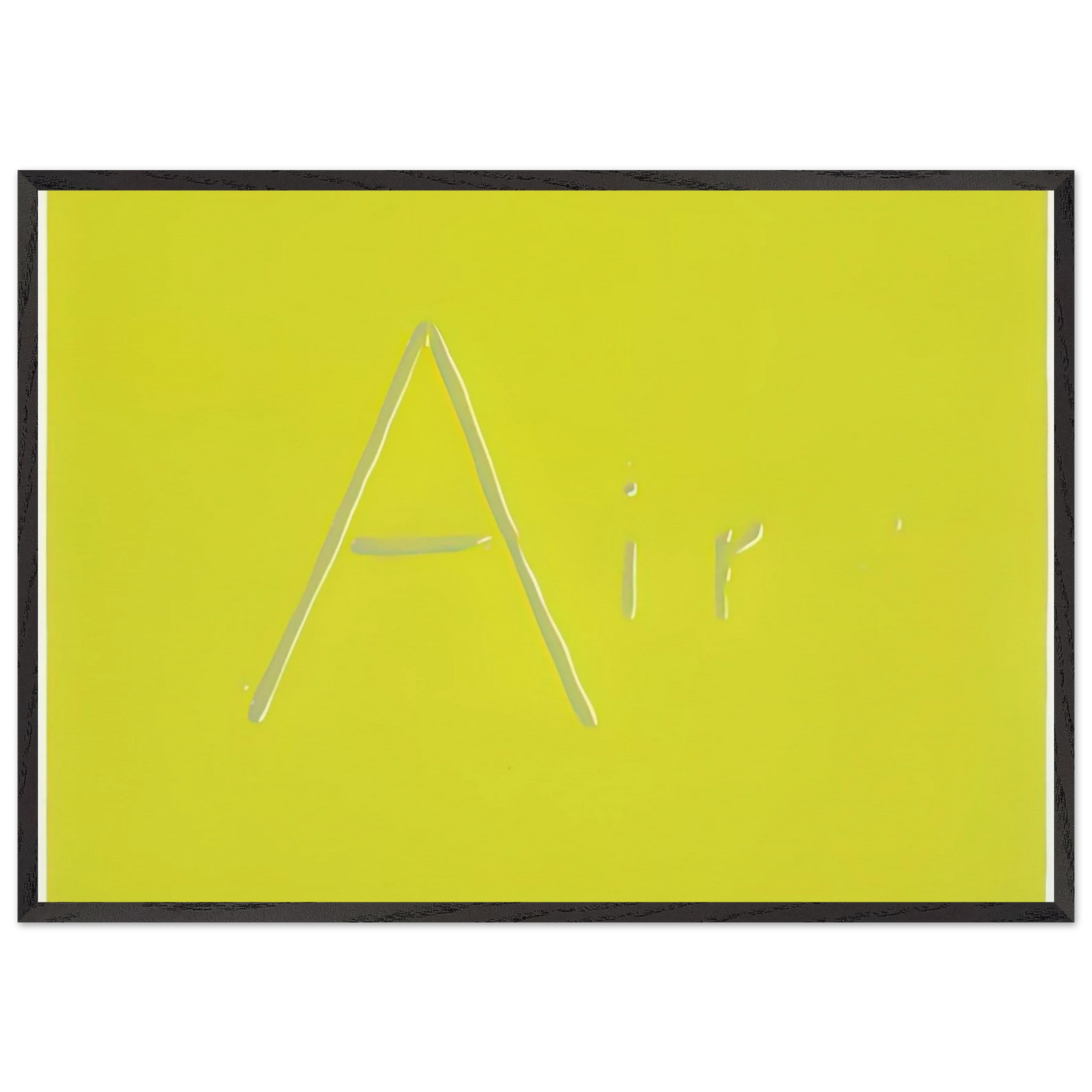 AIR 1969 - Edward Ruscha Framed Art Print – Black Wooden Frame - Default Title - -Framed Art Print