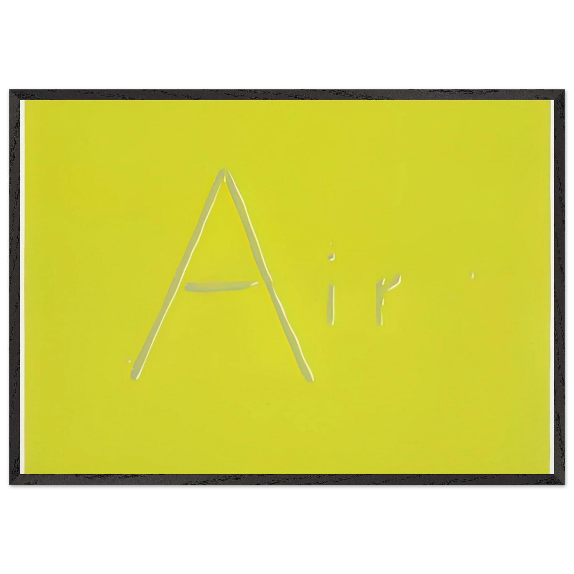 AIR 1969 - Edward Ruscha Framed Art Print – Black Wooden Frame - Default Title - -Framed Art Print