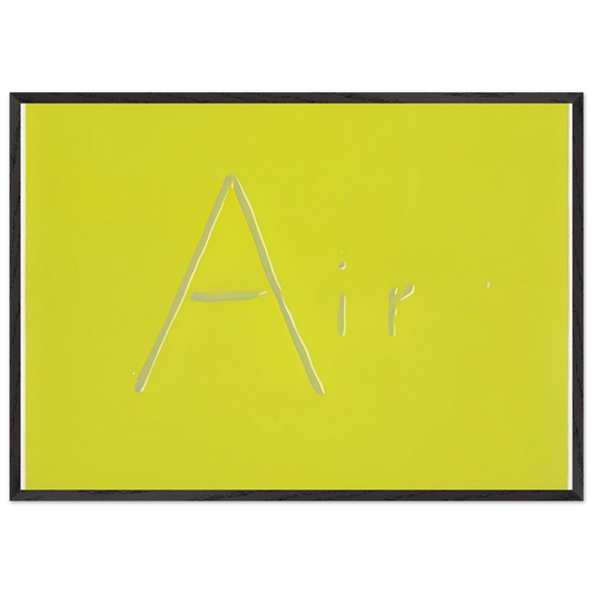 AIR 1969 - Edward Ruscha Framed Art Print – Black Wooden Frame - Default Title - -Framed Art Print