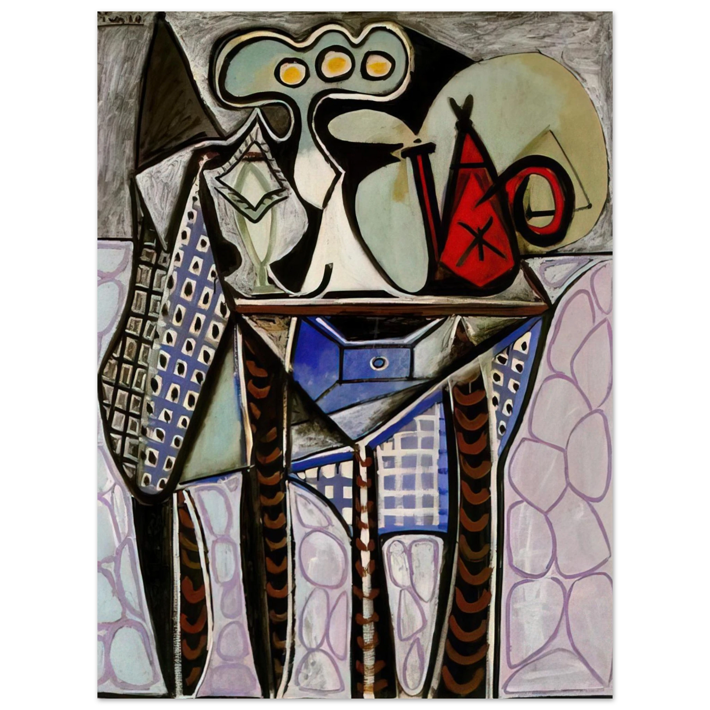 Pablo Picasso - Still life on a table - 1947 Fine Art Poster - Default Title