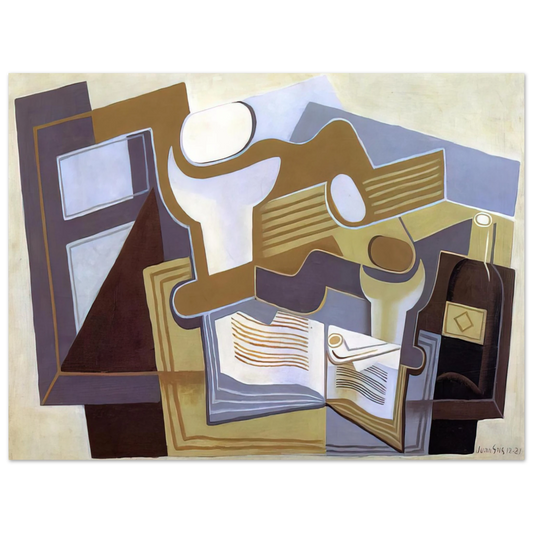 Juan Gris - GUITAR AND FRUIT DISH 1 Fine Art Poster - Default Title