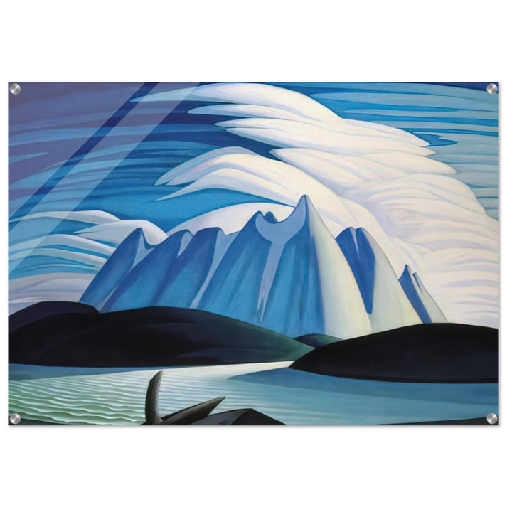 Lake and Mountains - 1928 - Lawren Harris Acrylic Print - 70x100 cm / 28x40″ inches