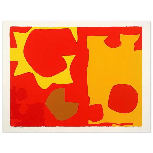 Patrick Heron - Six in Light Orange with Red in Yellow - 1970 Fine Art Poster - Default Title