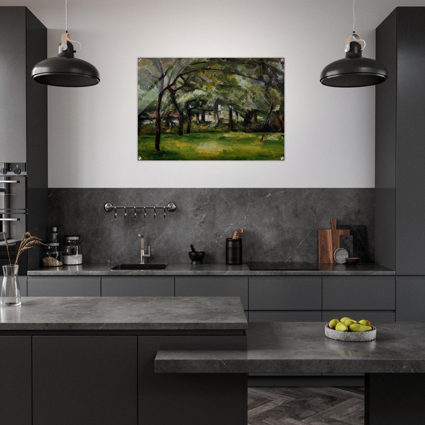 Farm in Normandy. Summer - Paul Cézanne Acrylic Print - 70x100 cm / 28x40″ inches