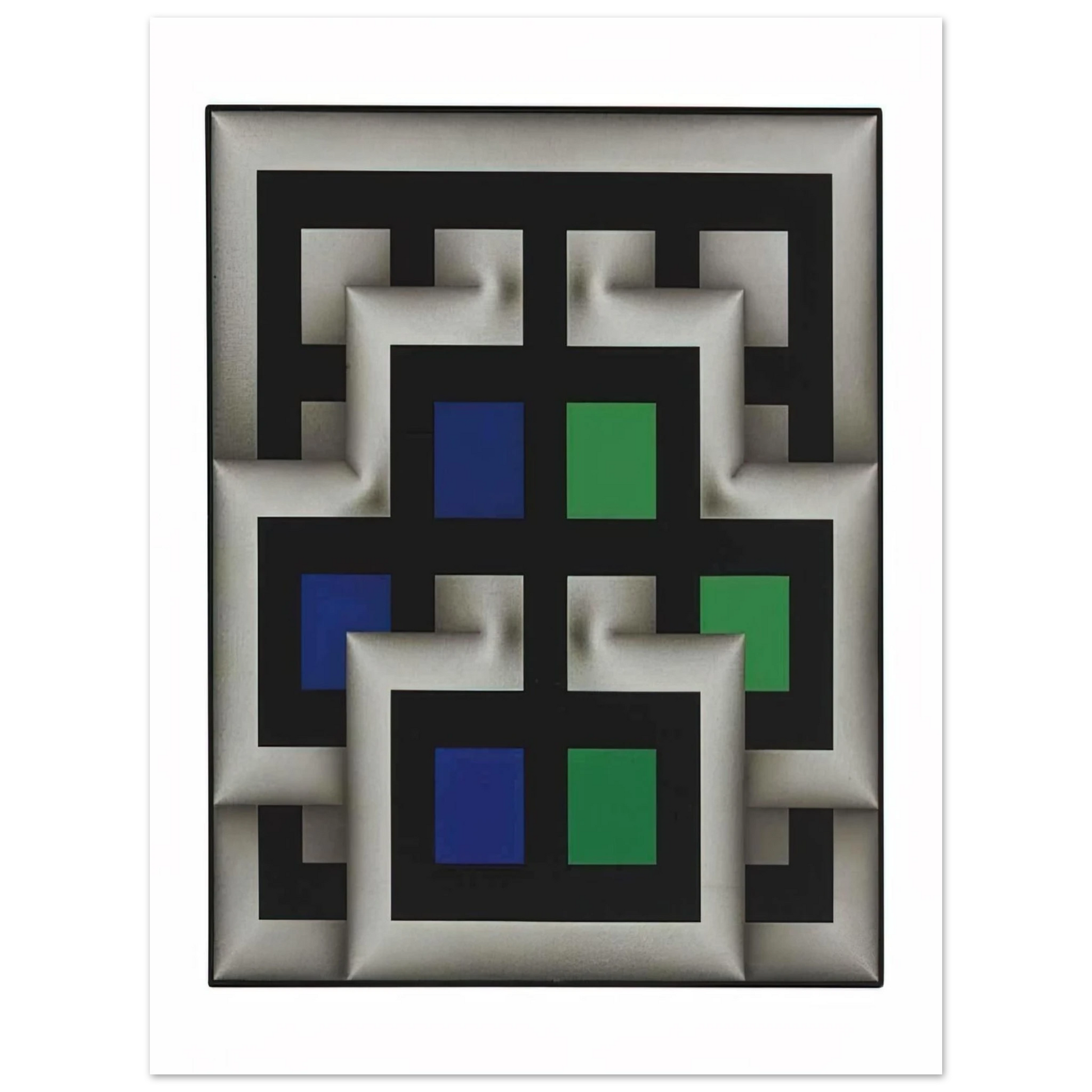 Omar Rayo - Sararas XX - 1981 Fine Art Poster - Default Title