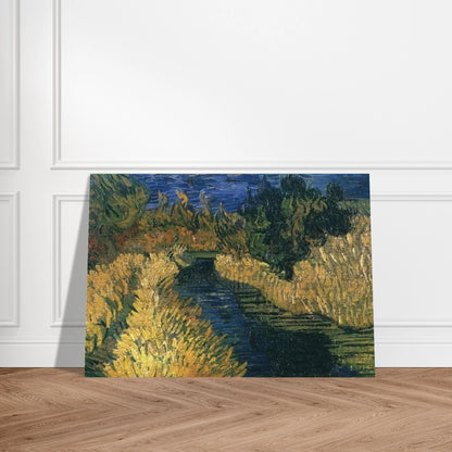 The Little Stream - Vincent van Gogh Brushed Aluminum Print - 70x100 cm / 28x40 inches | Vincent van Gogh Aluminum Print | Vincent van Gogh Prints