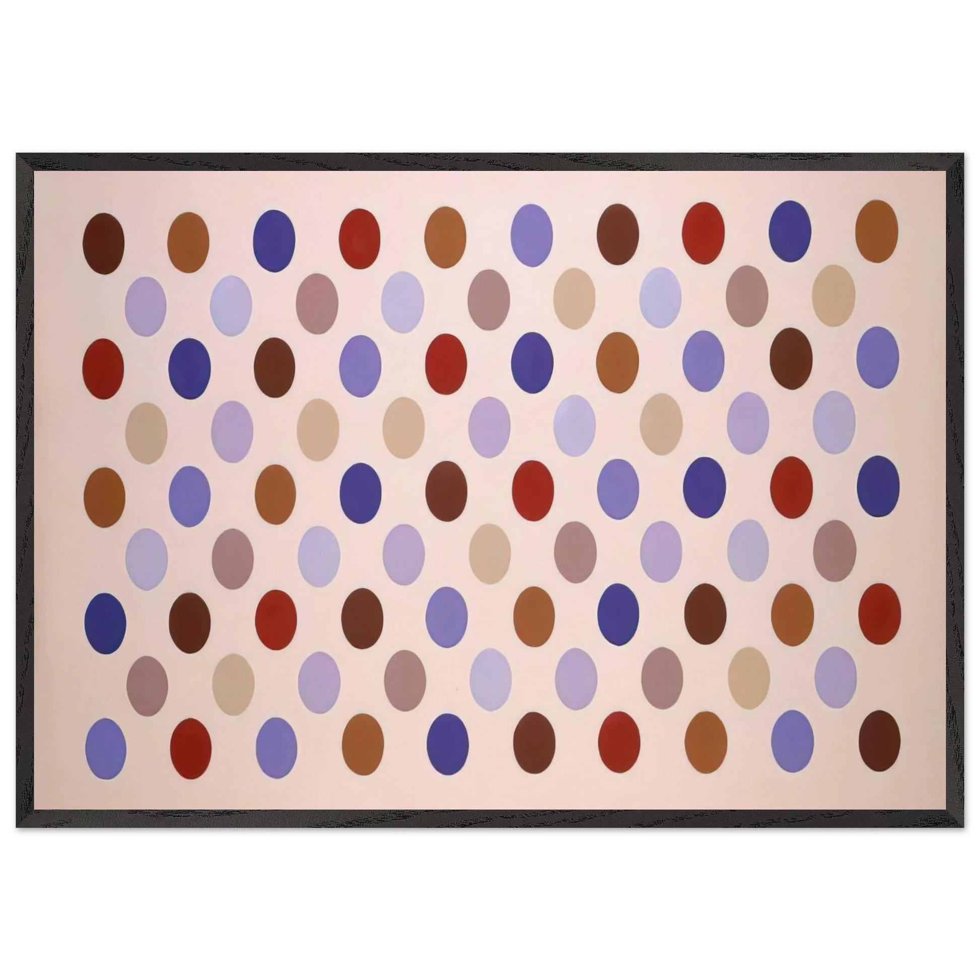 Grid 8 - 1969 - Thomas Downing Framed Art Print – Black Wooden Frame - Default Title - -Framed Art Print