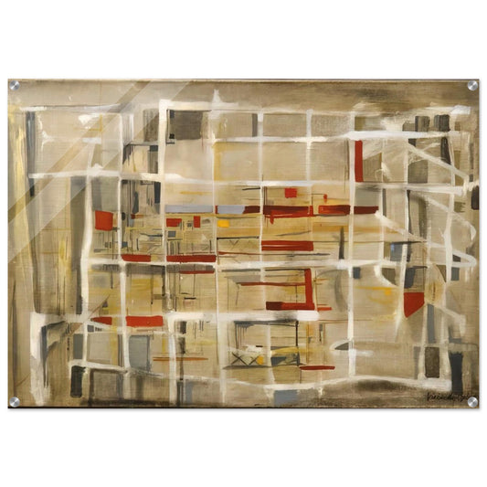 Interieur à la spirale - 1949 - Maria Helena Vieira da Silva Acrylic Print - 70x100 cm / 28x40″ inches | Maria Helena Vieira da Silva Wall Art | Maria Helena Vieira da Silva Prints