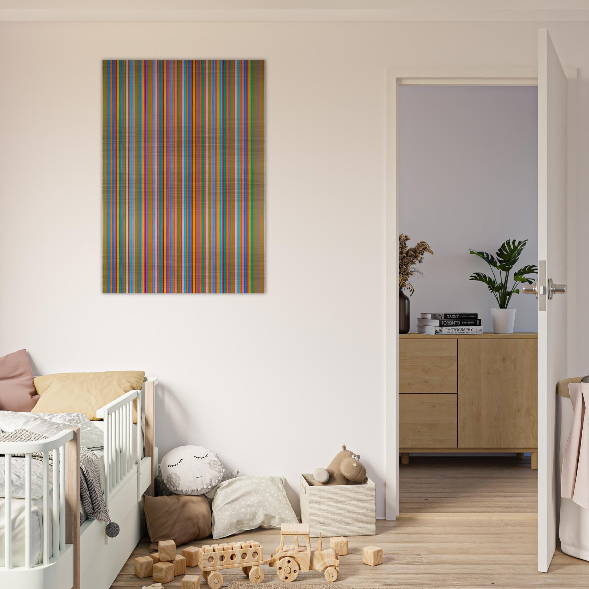 ECCLESIA 1985 - Bridget Riley Brushed Aluminum Print - 70x100 cm / 28x40 inches | Bridget Riley Aluminum Print | Bridget Riley Prints