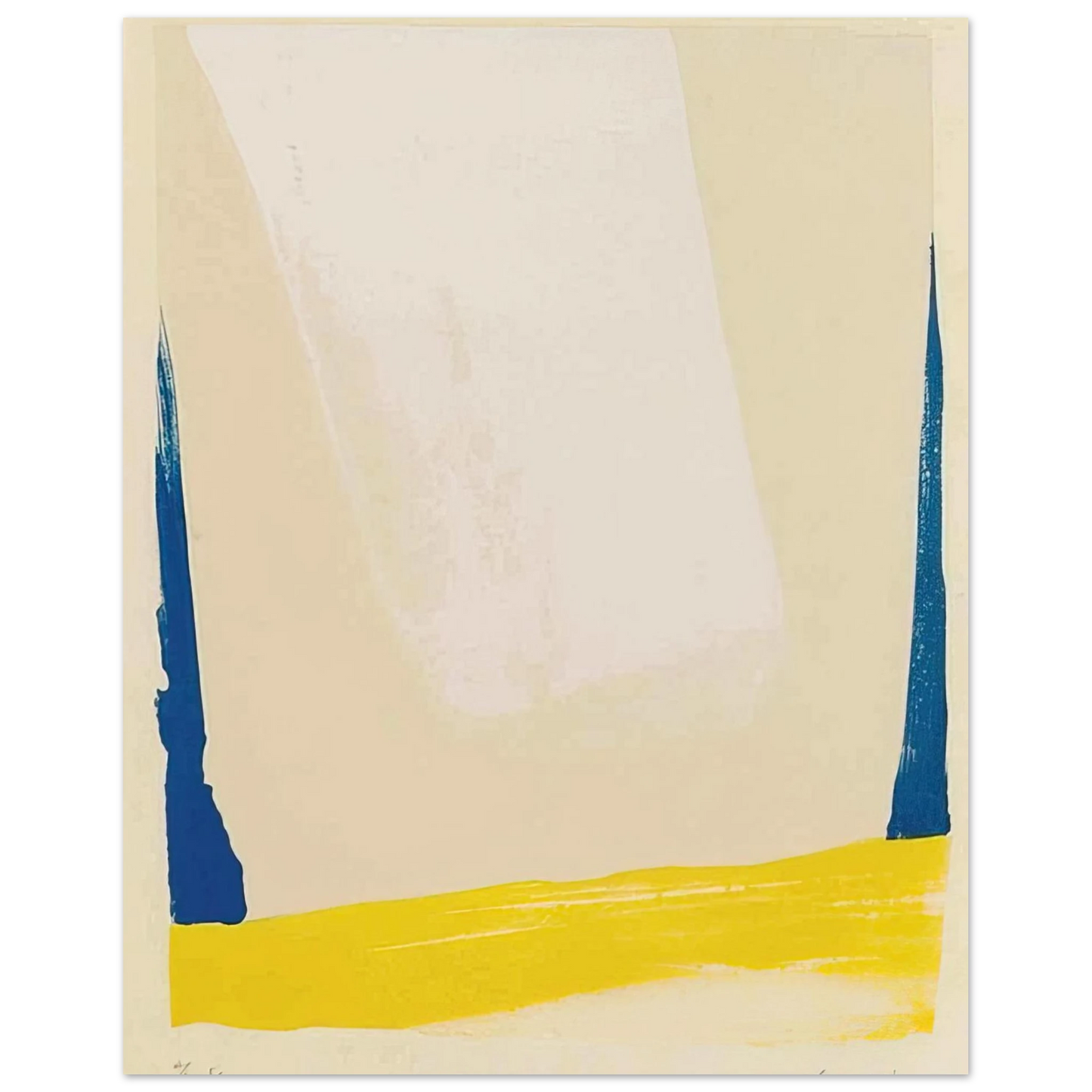 Helen Frankenthaler - White Portal - 1967 Wall art - A1 (59.4 x 84.1  cm) - Fine Art Poster - -