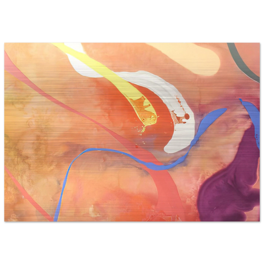 For Becky - 1969 - Ronnie Landfield Brushed Aluminum Print - 70x100 cm / 28x40 inches | Ronnie Landfield Aluminum Print | Ronnie Landfield Prints