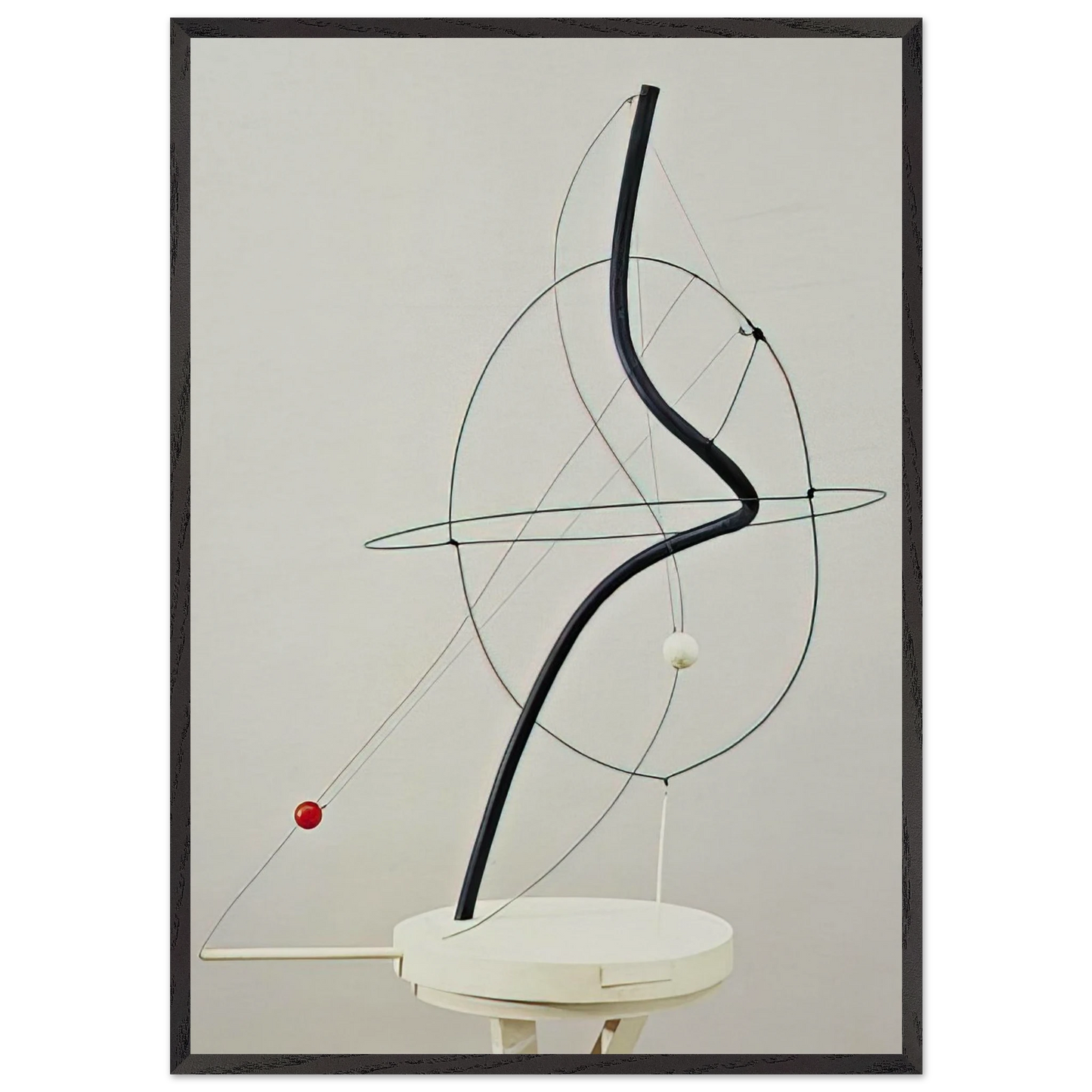 A UNIVERSE 1934 - Alexander Calder Framed Art Print – Black Wooden Frame - Default Title - -Framed Art Print