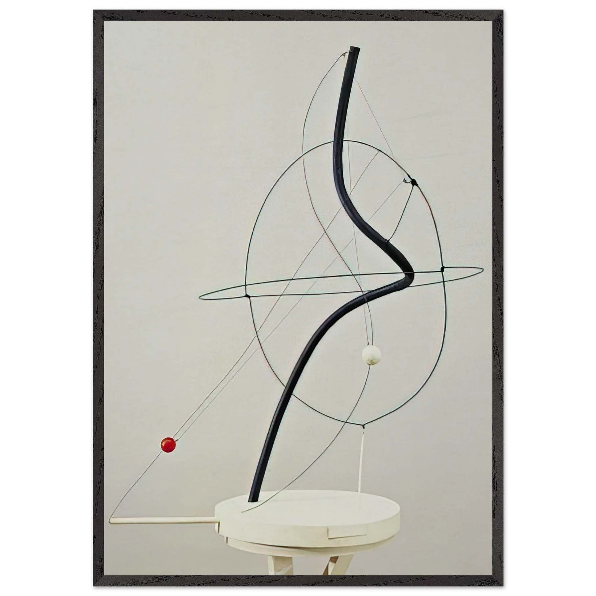 A UNIVERSE 1934 - Alexander Calder Framed Art Print – Black Wooden Frame - Default Title - -Framed Art Print