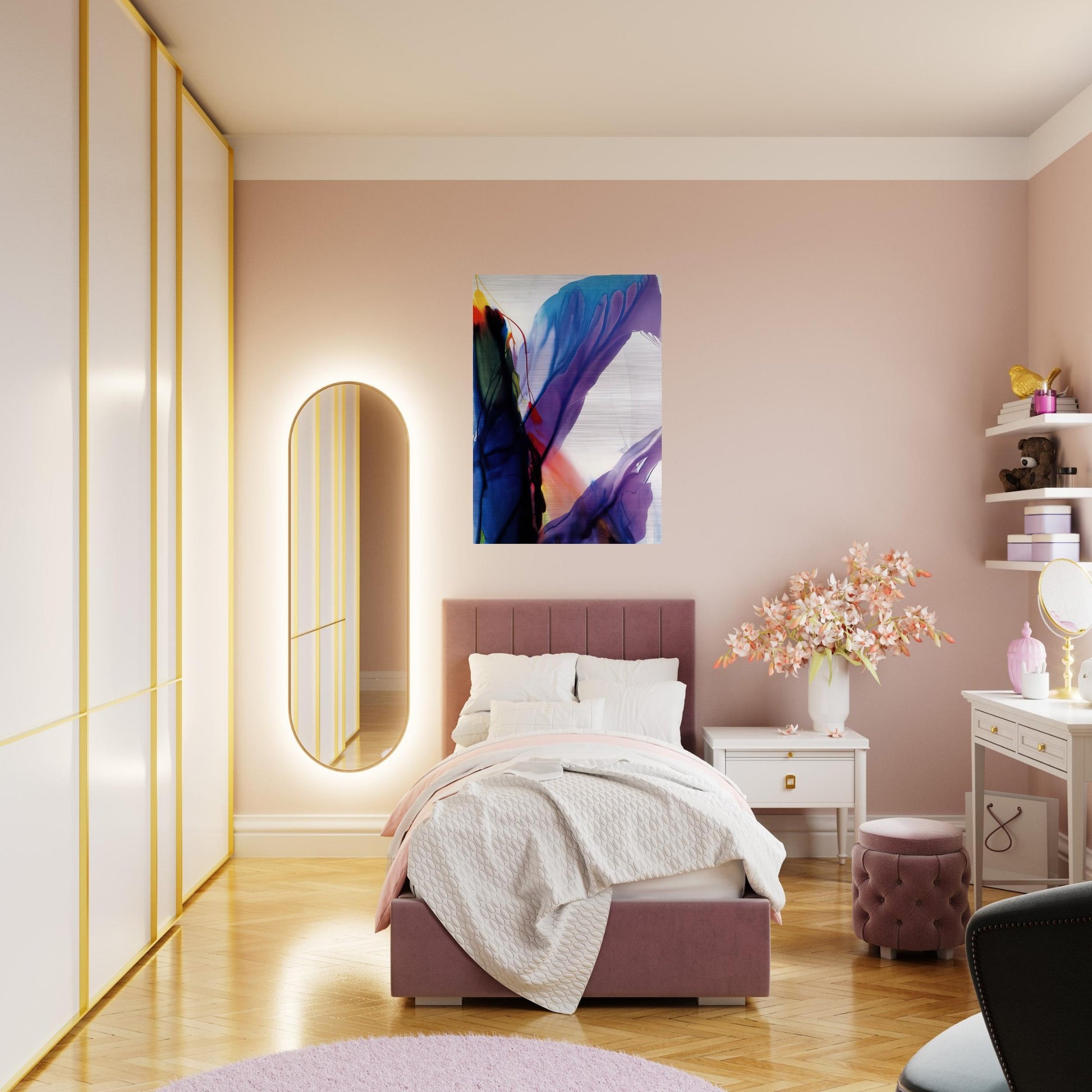 Phenomena Yonder Near - 1964 - Paul Jenkins Brushed Aluminum Print - 70x100 cm / 28x40 inches | Paul Jenkins Aluminum Print | Paul Jenkins Prints