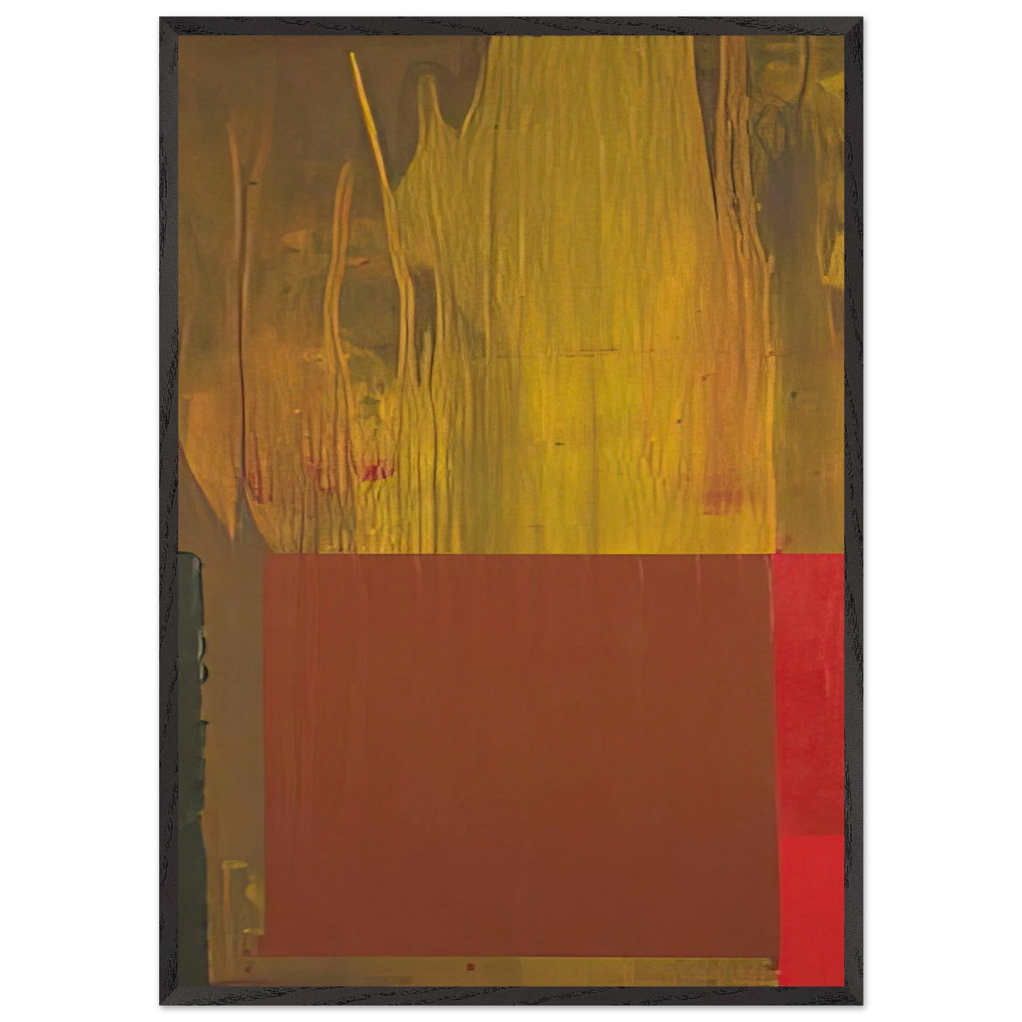 25 4 69 - 1969 - John Hoyland Framed Art Print – Black Wooden Frame - Default Title - -Framed Art Print