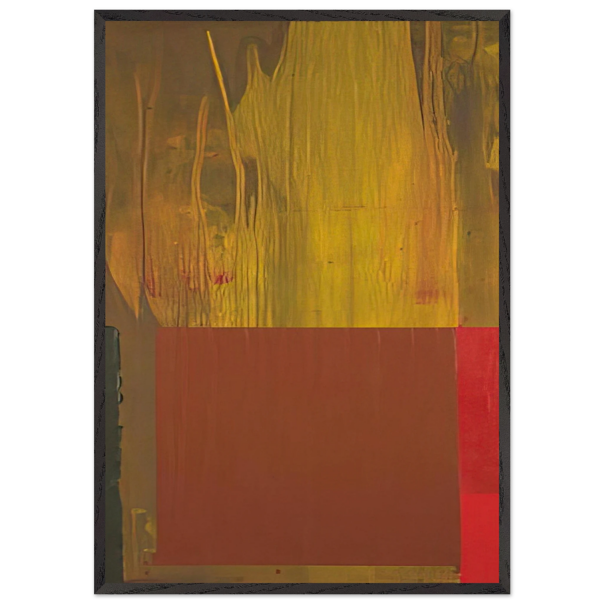 25 4 69 - 1969 - John Hoyland Framed Art Print – Black Wooden Frame - Default Title - -Framed Art Print