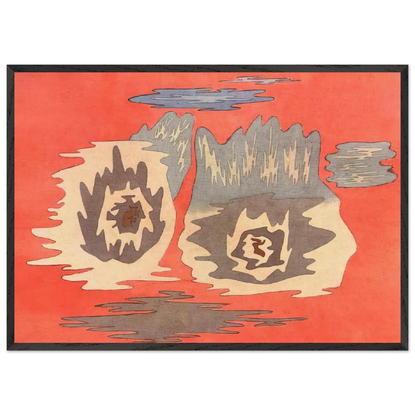 THE PLACE OF THE TWINS 1929 - Paul Klee Framed Art Print – Black Wooden Frame - Default Title - -Framed Art Print