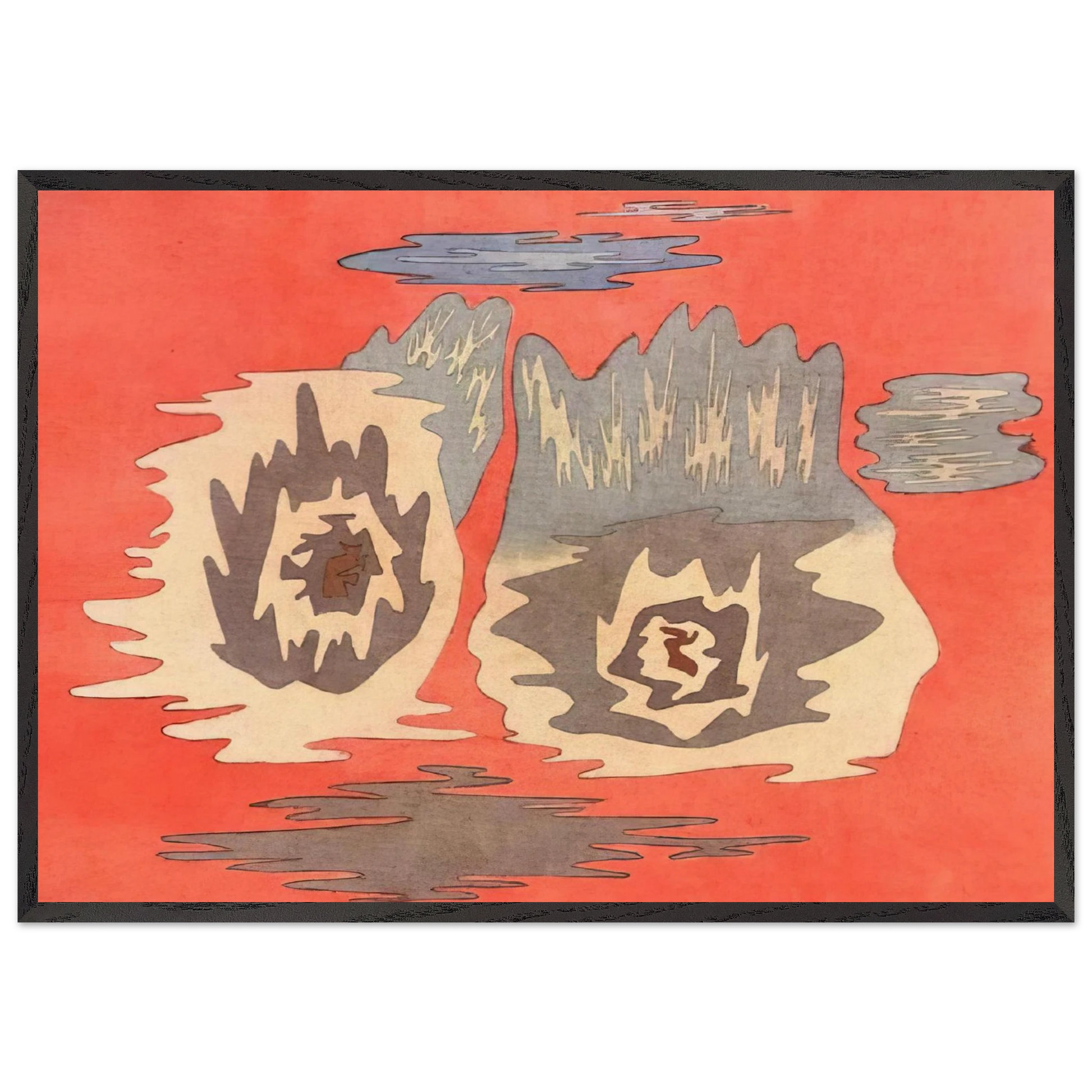 THE PLACE OF THE TWINS 1929 - Paul Klee Framed Art Print – Black Wooden Frame - Default Title - -Framed Art Print