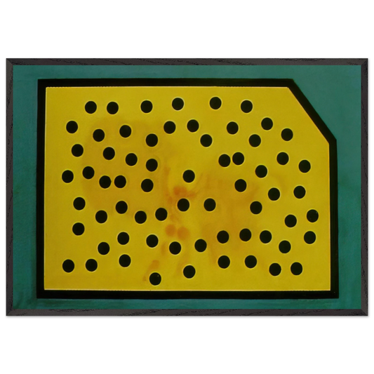 RANDOMDOT CORRELOGRAM THE GOLDEN FLEECE - Salvador Dali Framed Art Print – Black Wooden Frame - Default Title - -Framed Art Print