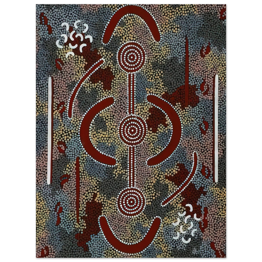 Clifford Possum Tjapaltjarri - Honey Ant Dreaming - 1981 Fine Art Poster - Default Title
