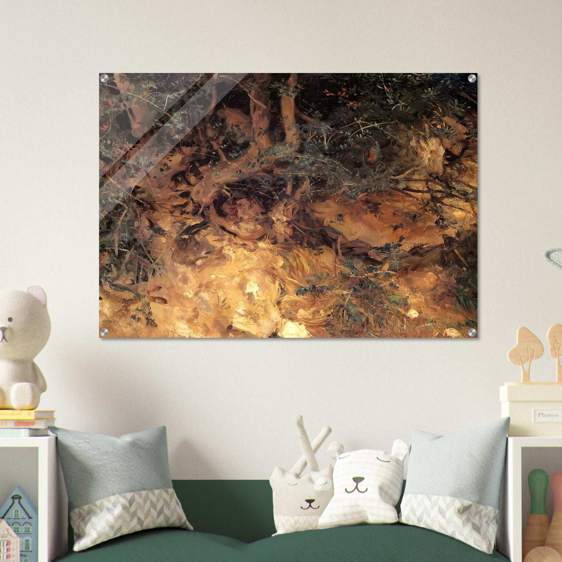 Valdemosa, Majorca Thistles and Herbage on a Hillside - John Singer Sargent Acrylic Print - 70x100 cm / 28x40″ inches