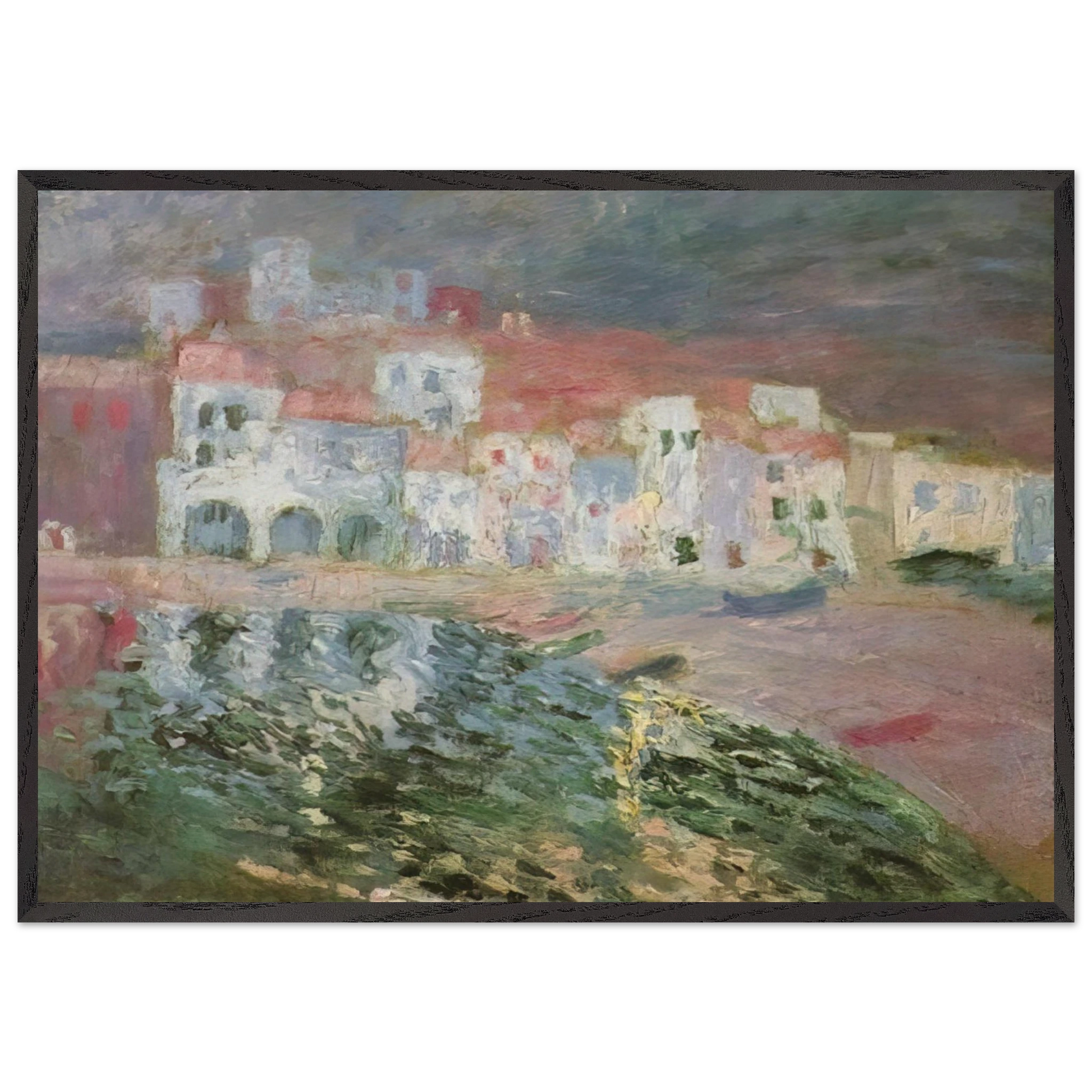 PORT ALGUER 1 - Salvador Dali Framed Art Print – Black Wooden Frame - Default Title - -Framed Art Print