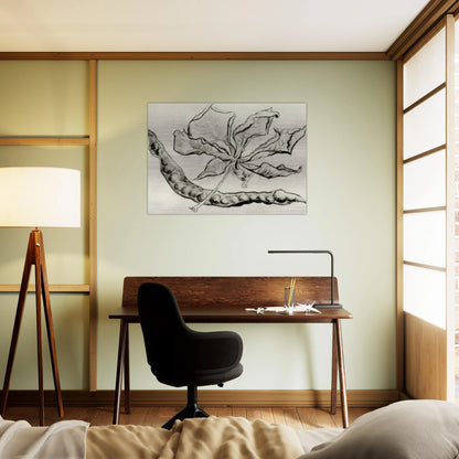 Dead Leaf and Pod - Vincent van Gogh Brushed Aluminum Print - 70x100 cm / 28x40 inches | Vincent van Gogh Aluminum Print | Vincent van Gogh Prints