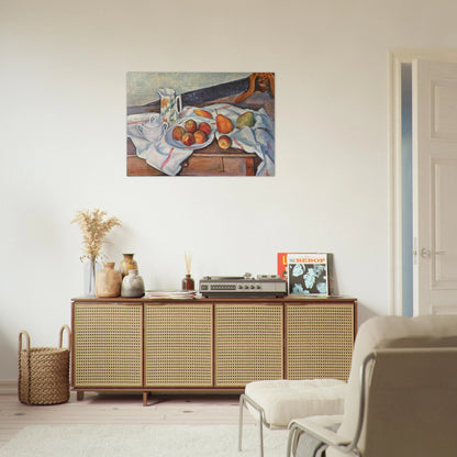 Still Life with Sugar - Paul Cézanne Brushed Aluminum Print - 70x100 cm / 28x40 inches | Paul Cézanne Aluminum Print | Paul Cézanne Prints