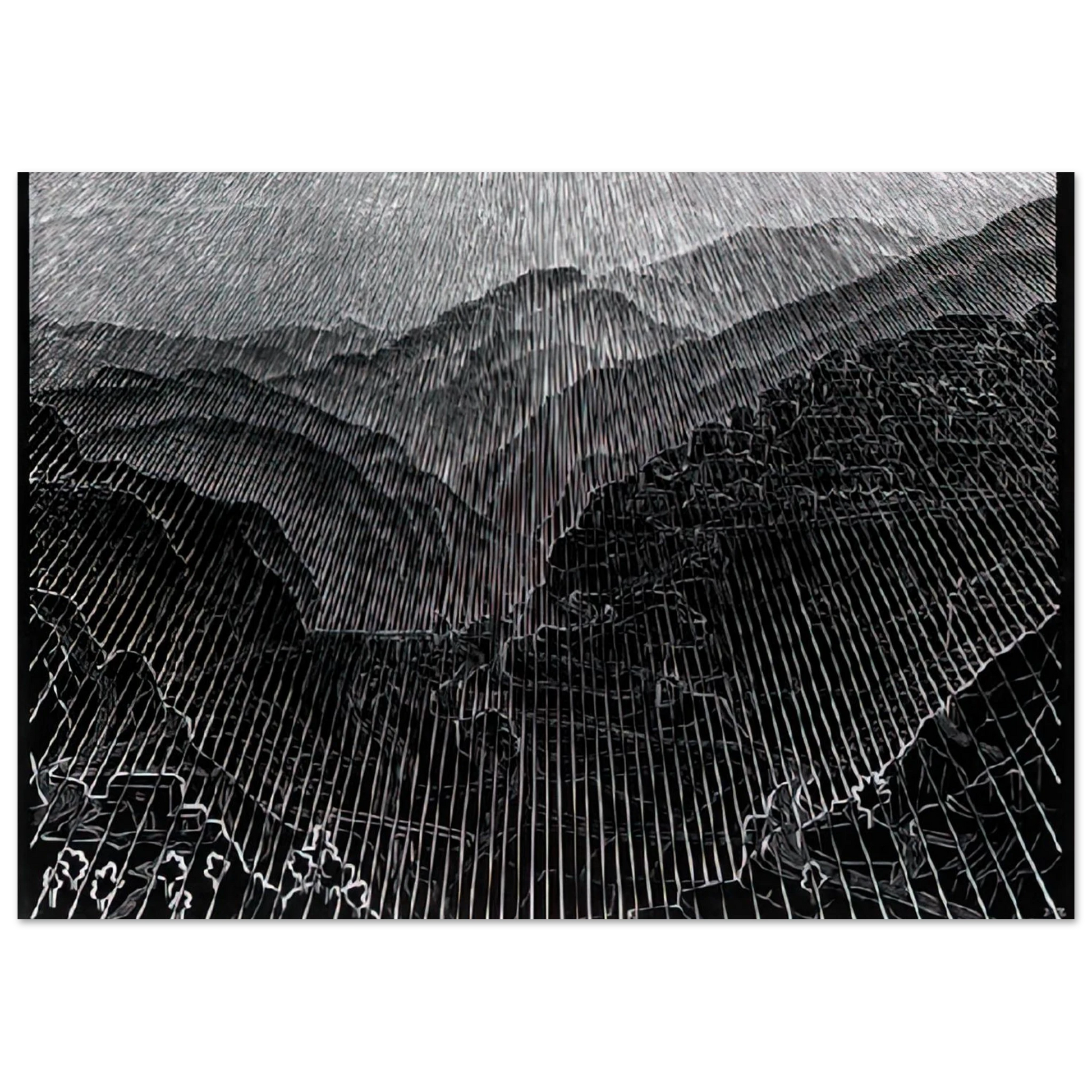 MC Escher - ROSSANO CALABRIA FEBRUARY 1931 1931 Wall Art - 30x40 cm / 12x16 inches - Premium Wooden Framed Poster With Fine Art Paper - Wood frame