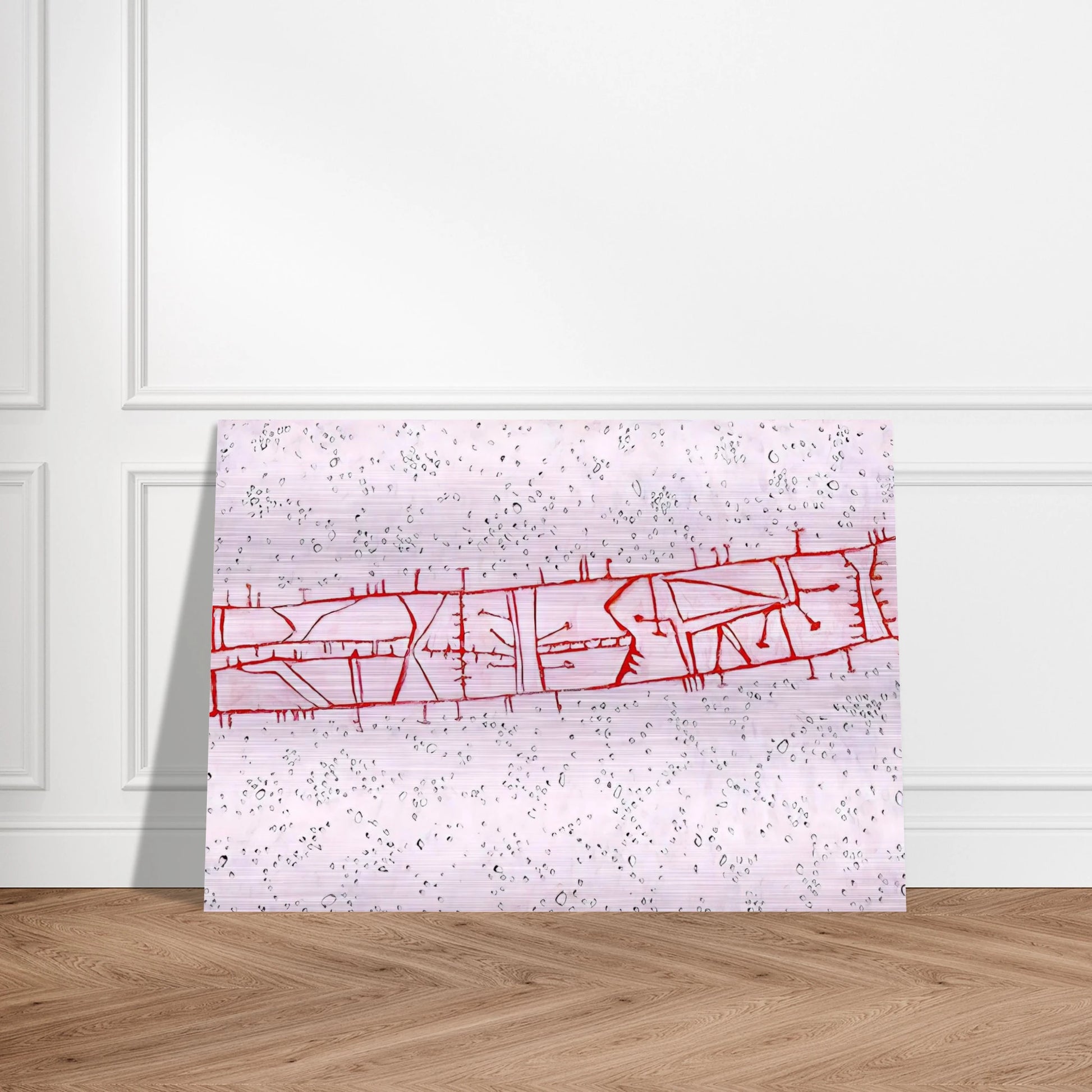 Bridge - 1952 - Gene Davis Brushed Aluminum Print - 70x100 cm / 28x40 inches | Gene Davis Aluminum Print | Gene Davis Prints